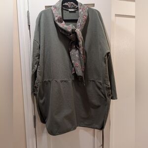 Linen luv 100% Cotton Tunic,O/S